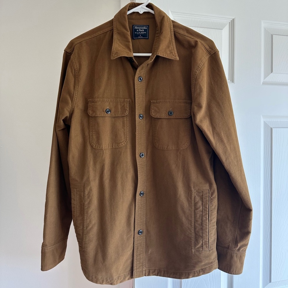 Abercrombie & Fitch Tan Shirt Jacket